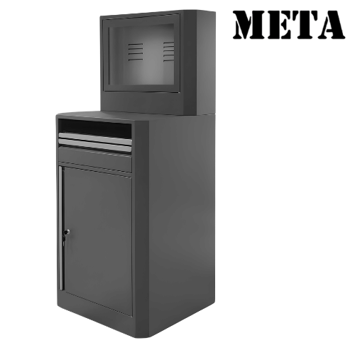 ตู้คอมเหล็ก META MC-2509-GR สีเทา_1